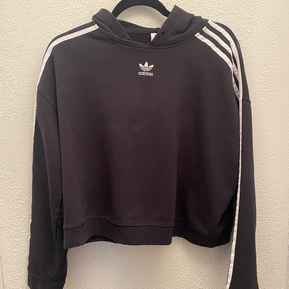 Womens adidas cropped hoodie L